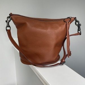 COACH Hobo Bucket Bag soft leather gunmetal hardware